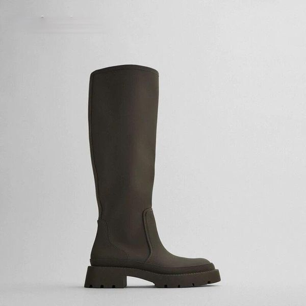 dress shoes round toe platform women knee boots slip on casual chunky heel long, Black
dress shoes round toe platform women knee boots slip on casual chunky heel long, Black