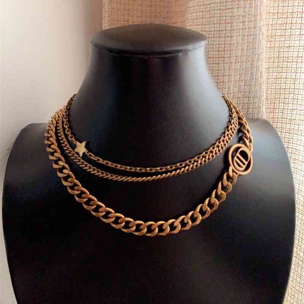 70% off outlet online family letter three layer thick chain neckchain necklace female, Black
70% off outlet online family letter three layer thick chain neckchain necklace female, Black