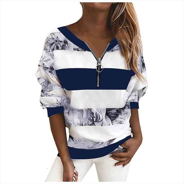 spring and autumn warm fashion women striped leopard stitching zipper long sleeve blouse sweatshirt hoodie oversized harajuku, White;black
spring and autumn warm fashion women striped leopard stitching zipper long sleeve blouse sweatshirt hoodie oversized harajuku, White;black
