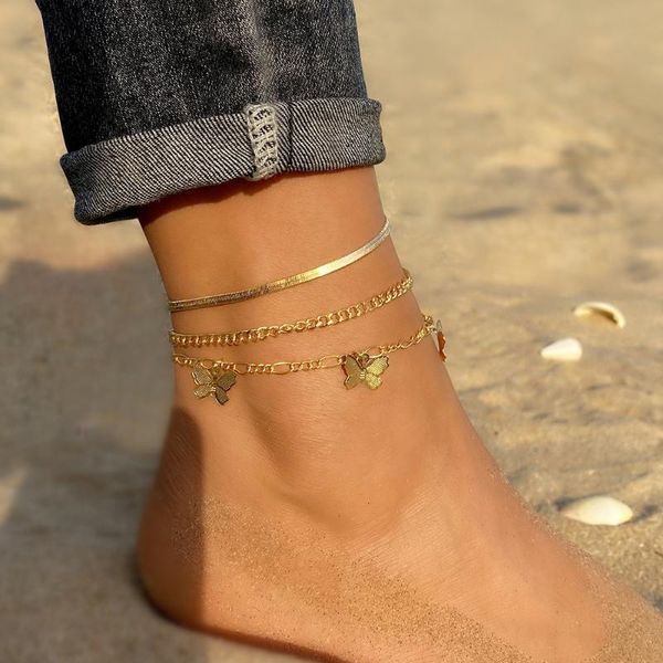 anklets sindlan 3pcs vintage gold butterfly anklet bracelet for women boho chain set kpop fashion jewelry accesorios mujer bijoux femme, Red;blue
anklets sindlan 3pcs vintage gold butterfly anklet bracelet for women boho chain set kpop fashion jewelry accesorios mujer bijoux femme, Red;blue