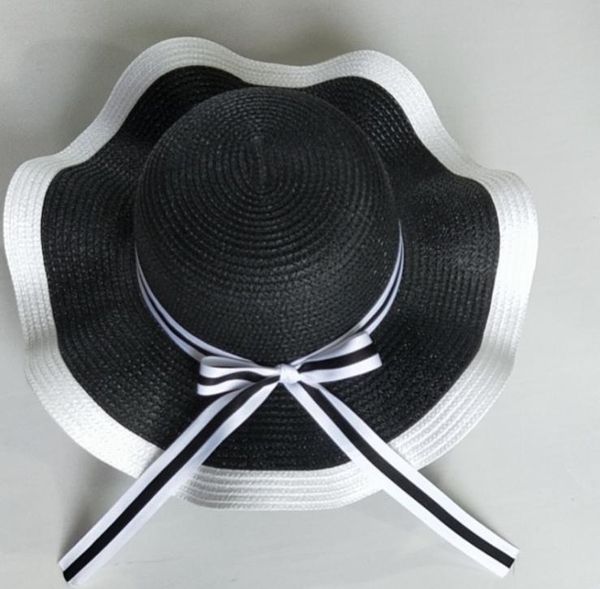 wide brim hats summer beach straw hat female big eaves sunscreen sun shading travel versatile black and white storm, Blue;gray
wide brim hats summer beach straw hat female big eaves sunscreen sun shading travel versatile black and white storm, Blue;gray