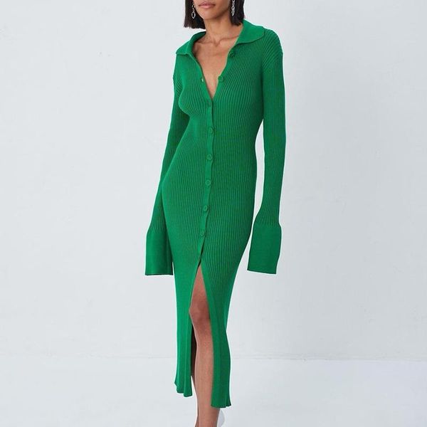 casual dresses women knitted dress fashion v neck midi split bodycon long sleeve party autumn winter y2k robe femme, Black;gray
casual dresses women knitted dress fashion v neck midi split bodycon long sleeve party autumn winter y2k robe femme, Black;gray