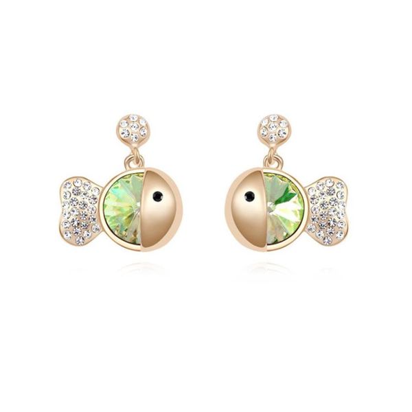 dangle & chandelier austria gold plated crystal earrings worry fish cartoon cute earrings female gift, Silver
dangle & chandelier austria gold plated crystal earrings worry fish cartoon cute earrings female gift, Silver