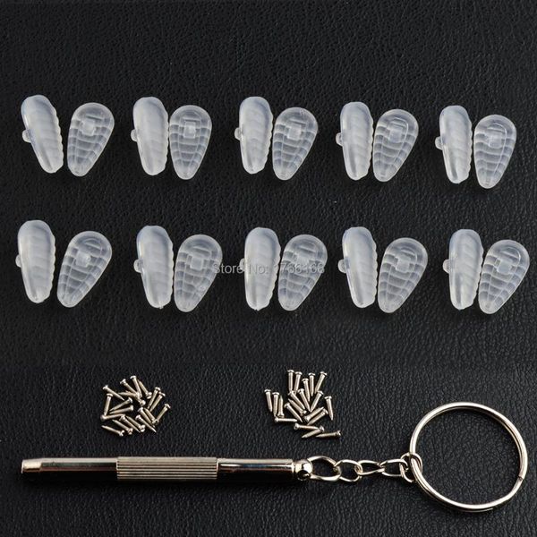 other fashion accessories 10pairs 12mm 14mm super soft air chamber silicone nose pads 40pcs screws screwdriver for glasses eyewear pad, Silver
other fashion accessories 10pairs 12mm 14mm super soft air chamber silicone nose pads 40pcs screws screwdriver for glasses eyewear pad, Silver