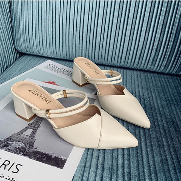 slippers spring and summer 2021 women's pointed toe thick heel high flip-flop sandals for dual purpose slipper, Black
slippers spring and summer 2021 women's pointed toe thick heel high flip-flop sandals for dual purpose slipper, Black