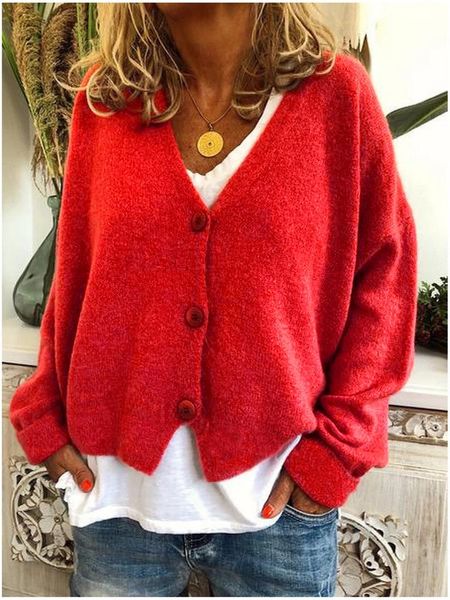 women's knits & tees women autumn winter long sleeve sweater cardigan v-neck button y2k cropped sweet solid candy color chic knitte, White
women's knits & tees women autumn winter long sleeve sweater cardigan v-neck button y2k cropped sweet solid candy color chic knitte, White