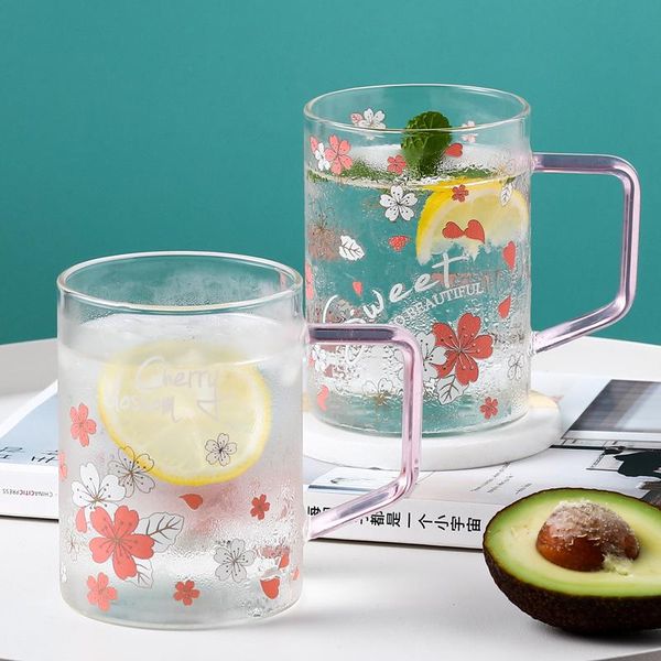 mugs powder handle glass cherry blossom heat resistant water cup flower tea simple juice milk coffee
mugs powder handle glass cherry blossom heat resistant water cup flower tea simple juice milk coffee