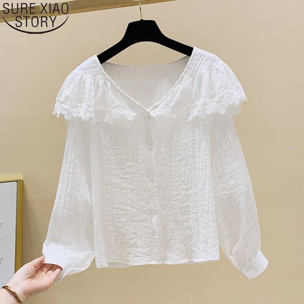 sweet lace blouse women v-neck white long sleeve simple autumn korean loose all-match cardigan chemisier femme 11235 women's blouses &
sweet lace blouse women v-neck white long sleeve simple autumn korean loose all-match cardigan chemisier femme 11235 women's blouses &