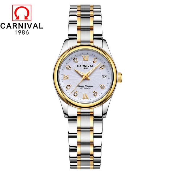 wristwatches carnival watch fashion automatic watches mechanical brand waterproof date luxury stainless steel wristwatch, Slivery;brown
wristwatches carnival watch fashion automatic watches mechanical brand waterproof date luxury stainless steel wristwatch, Slivery;brown
