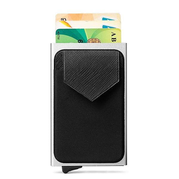 card holders anti rfid aluminium metal holder men slim pass stell up minimalist wallet case bank cardholder women purse 2021, Brown;gray
card holders anti rfid aluminium metal holder men slim pass stell up minimalist wallet case bank cardholder women purse 2021, Brown;gray