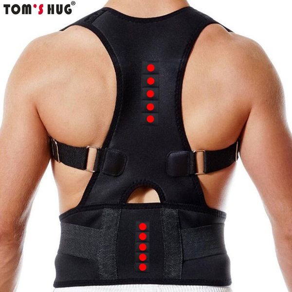 tom's hug adjust magnetic shoulder back belt support therapy posture corrector beige man and women, Black;blue
tom's hug adjust magnetic shoulder back belt support therapy posture corrector beige man and women, Black;blue