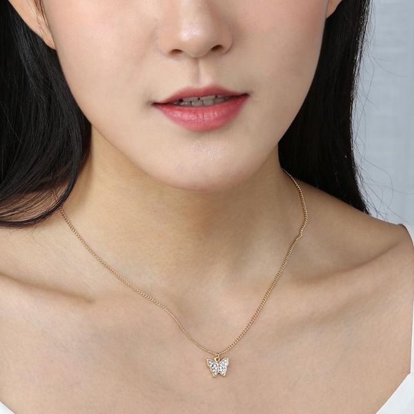 pendant necklaces 2021 fashion butterfly necklace simple temperament clavicle chain, Silver
pendant necklaces 2021 fashion butterfly necklace simple temperament clavicle chain, Silver