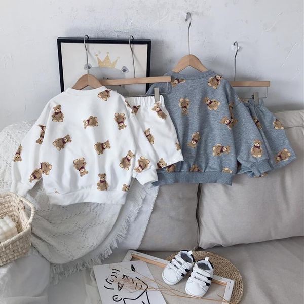 spring arrival girls fashion cartoon bear sets shorts kids korean design suit clothing, White
spring arrival girls fashion cartoon bear sets shorts kids korean design suit clothing, White