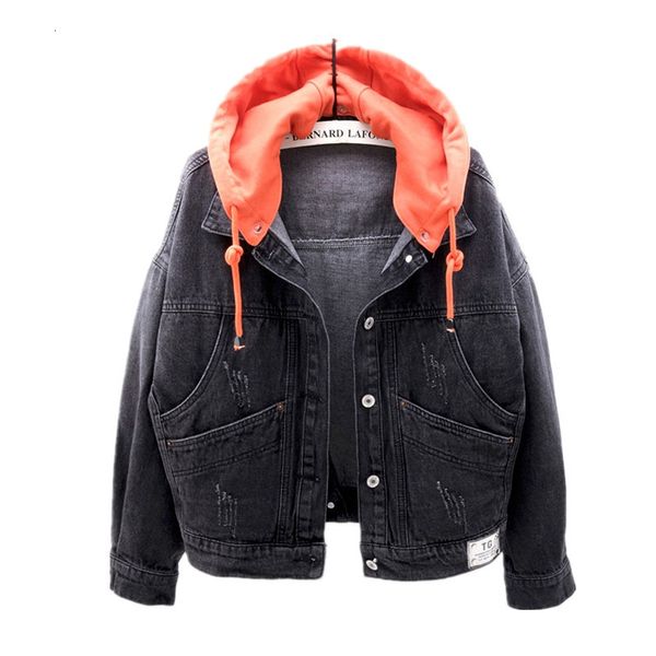 women's jackets spring autumn women hooded denim jacket single-breasted pocket streetwear vintage plus size short jeans coat ladie, Black;brown
women's jackets spring autumn women hooded denim jacket single-breasted pocket streetwear vintage plus size short jeans coat ladie, Black;brown
