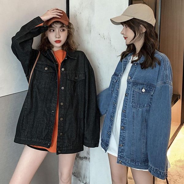 women's jackets jacket spring and autumn fashion denim 2021 large size loose solid color nuw913, Black;brown
women's jackets jacket spring and autumn fashion denim 2021 large size loose solid color nuw913, Black;brown