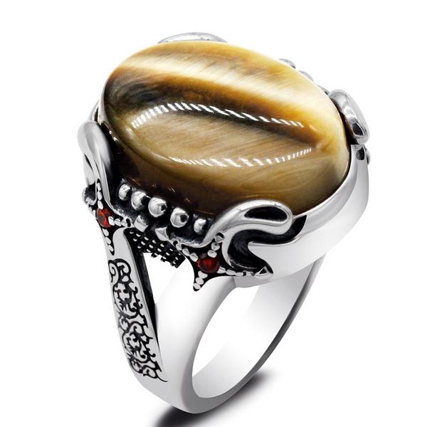 natural tiger eyes stone solid 925 sterling silver men rings handmade turkey for women vintage cool luxury cincin hollow cluster, Golden;silver
natural tiger eyes stone solid 925 sterling silver men rings handmade turkey for women vintage cool luxury cincin hollow cluster, Golden;silver