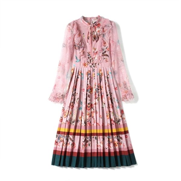 summer fall runway design bow-neck pleated dress robe female women long lace sleeveruffles patchwork floral print elegant dres 210525, Black;gray
summer fall runway design bow-neck pleated dress robe female women long lace sleeveruffles patchwork floral print elegant dres 210525, Black;gray