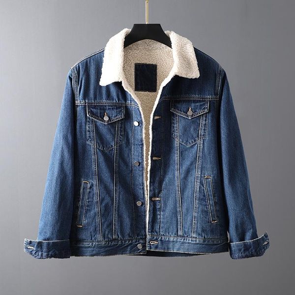 men's jackets men clothing 2021 fall/winter lapel thick denim clothes slim lamb velvet warm jacket all-match trendy, Black;brown
men's jackets men clothing 2021 fall/winter lapel thick denim clothes slim lamb velvet warm jacket all-match trendy, Black;brown