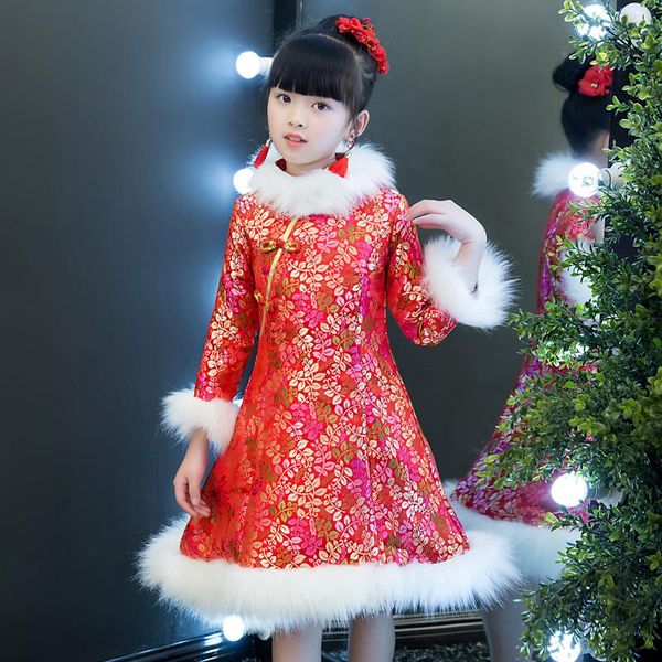 ethnic clothing winter thick girls cheongsam cute year dresses kids chinese dress long sleeve qipao children party warm formal, Red
ethnic clothing winter thick girls cheongsam cute year dresses kids chinese dress long sleeve qipao children party warm formal, Red