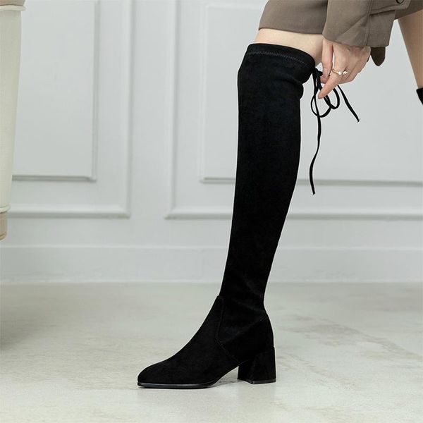 boots black over the knee women high heels shoes ladies thigh winter kid suede long female shoe size 43
boots black over the knee women high heels shoes ladies thigh winter kid suede long female shoe size 43