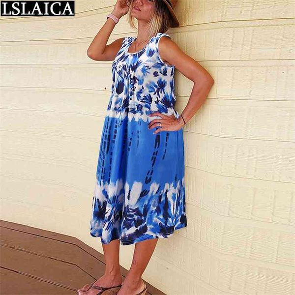 woman dress loose casual home sleeveless printing for women summer fashion knee-length arrival o neck kleider damen 210515, Black;gray
woman dress loose casual home sleeveless printing for women summer fashion knee-length arrival o neck kleider damen 210515, Black;gray