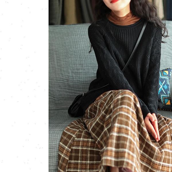 autumn winter retro loose all womens skirt match elastic waist pocket plaid casual, Black
autumn winter retro loose all womens skirt match elastic waist pocket plaid casual, Black