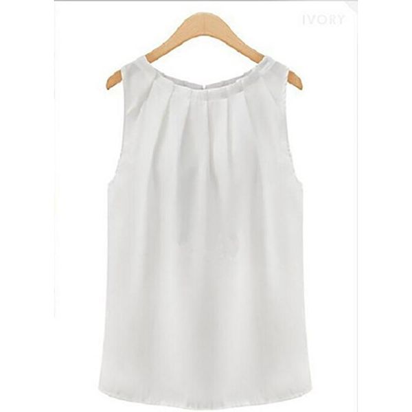 woman blouse elegant women fashion feminine summer vest shirt sleeveless blouses wild casual 2021 women's & shirts, White
woman blouse elegant women fashion feminine summer vest shirt sleeveless blouses wild casual 2021 women's & shirts, White