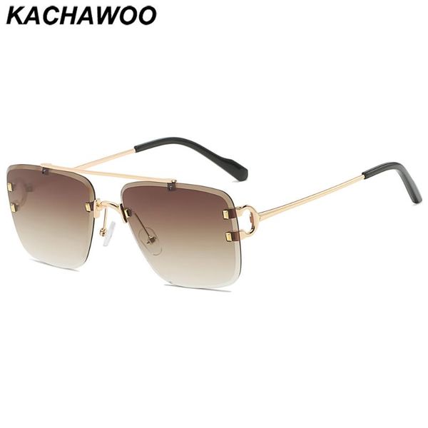 sunglasses kachawoo no frame retro male metal rimless eyewear accessories for female trending shades blue green brown european, White;black
sunglasses kachawoo no frame retro male metal rimless eyewear accessories for female trending shades blue green brown european, White;black