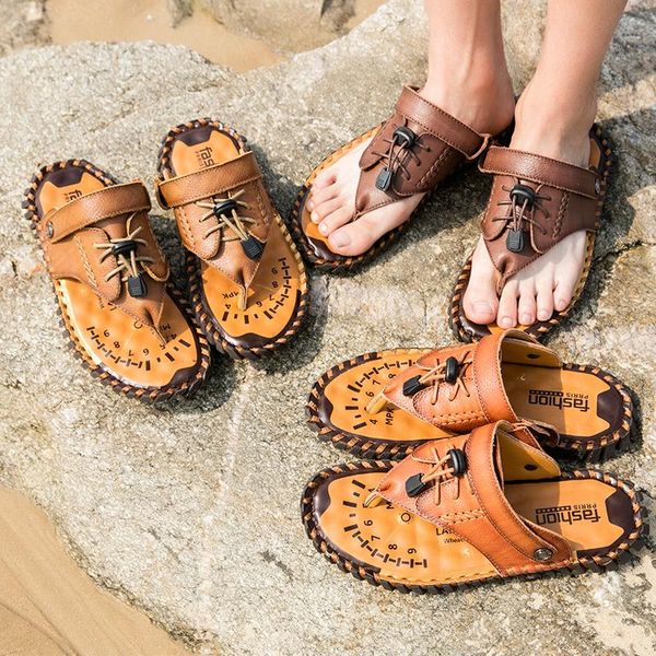 slippers safety sandals leather flip flops for men summer breathable men's shoes bulk sandal zapatos transpirables hombre, Black
slippers safety sandals leather flip flops for men summer breathable men's shoes bulk sandal zapatos transpirables hombre, Black