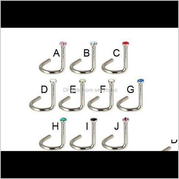 rings & drop delivery 2021 screws studs nose ring gem mixed color body piercing jewelry 316l stainless steel 100pcs/lot ehzsr, Silver
rings & drop delivery 2021 screws studs nose ring gem mixed color body piercing jewelry 316l stainless steel 100pcs/lot ehzsr, Silver