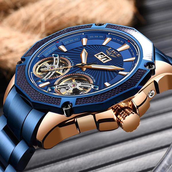 wristwatches relogio masculino lige watch men fashion mechanical sport clock mens watches all steel waterproof wristwatch, Slivery;brown
wristwatches relogio masculino lige watch men fashion mechanical sport clock mens watches all steel waterproof wristwatch, Slivery;brown