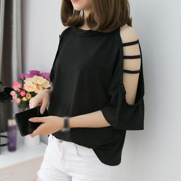 women's t-shirt fashion korean short sleeve ladies loose large size half women 2021, White
women's t-shirt fashion korean short sleeve ladies loose large size half women 2021, White