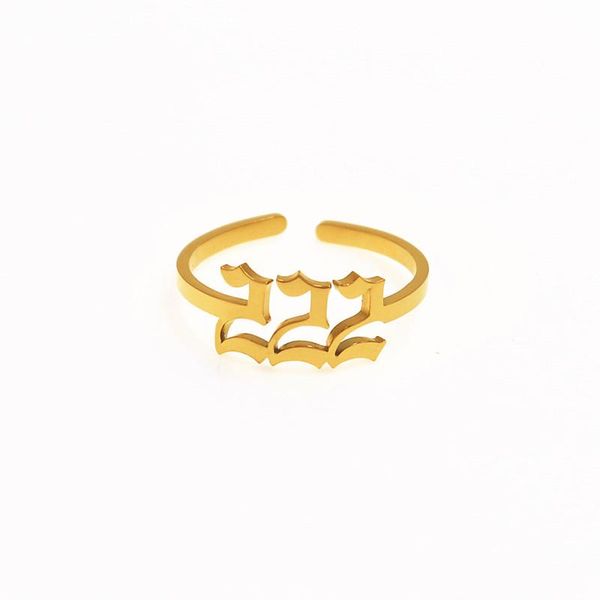 cluster rings evil number for women stainless steel lucky 222 333 666 777 888 999 adjustable bague femme couple jewelry, Golden;silver
cluster rings evil number for women stainless steel lucky 222 333 666 777 888 999 adjustable bague femme couple jewelry, Golden;silver