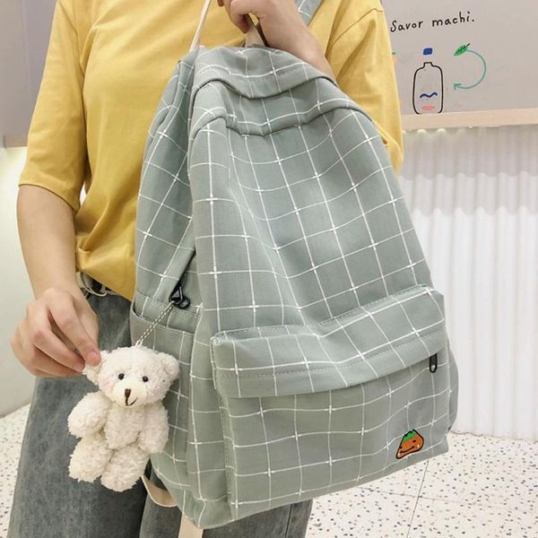backpack fashion canvas women bag female plaid for teenager leisure travel shoulder men black schoolbag mochilas
backpack fashion canvas women bag female plaid for teenager leisure travel shoulder men black schoolbag mochilas