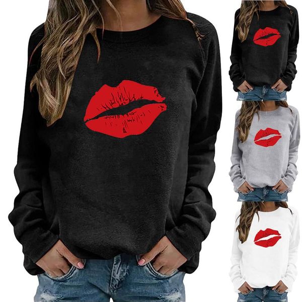 women's hoodies & sweatshirts lip print women sweetshirts long sleeve y2k harajuku anime plus size sweat pullovers 90s aesthetic cr, Black
women's hoodies & sweatshirts lip print women sweetshirts long sleeve y2k harajuku anime plus size sweat pullovers 90s aesthetic cr, Black