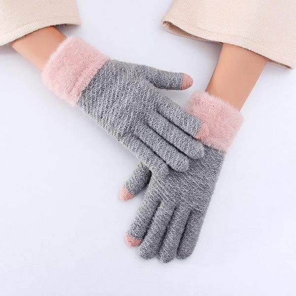 sports gloves knitted wool fleece mittens women's winter warm outdoor game mobile phone cycling touch screen, Black
sports gloves knitted wool fleece mittens women's winter warm outdoor game mobile phone cycling touch screen, Black
