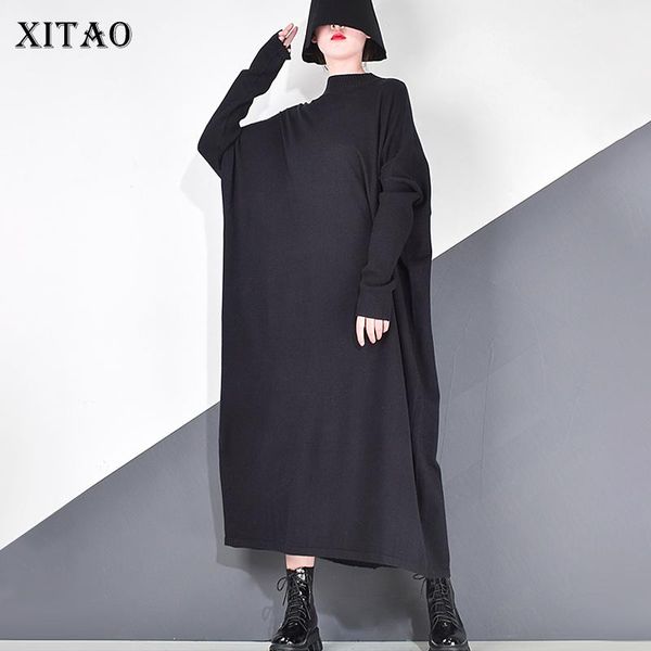 button casual dress women winter tide fashion style turtleneck collar long batwing sleeve pullover solid color zy1430 dresses, Black;gray
button casual dress women winter tide fashion style turtleneck collar long batwing sleeve pullover solid color zy1430 dresses, Black;gray
