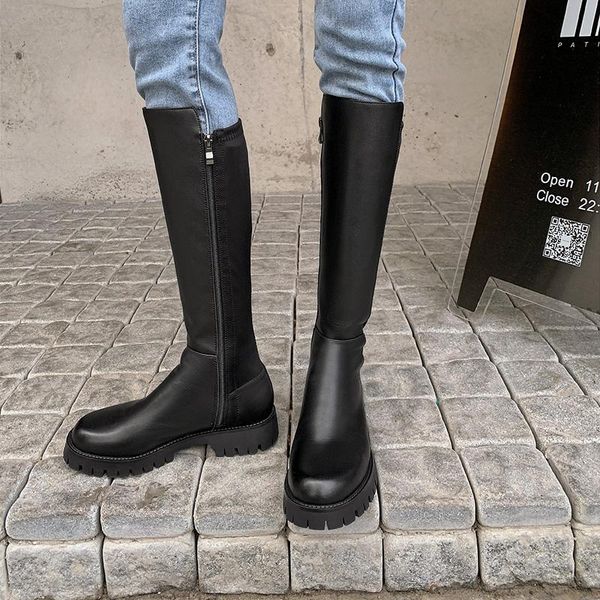 boots side zipper women knee high 2021 autumn winter est genuine leather shoes woman party working retro, Black
boots side zipper women knee high 2021 autumn winter est genuine leather shoes woman party working retro, Black