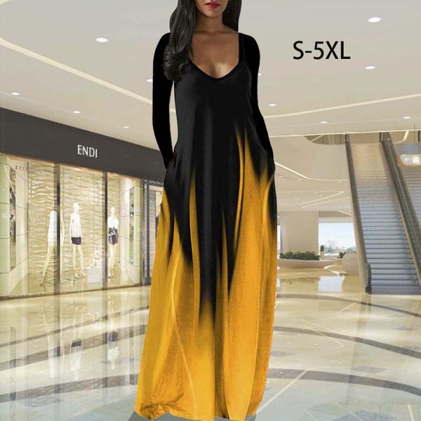 casual dresses long dress 2021 spring women vintage autumn full sleeve party vestido loose gradient color robe femme, Black;gray
casual dresses long dress 2021 spring women vintage autumn full sleeve party vestido loose gradient color robe femme, Black;gray