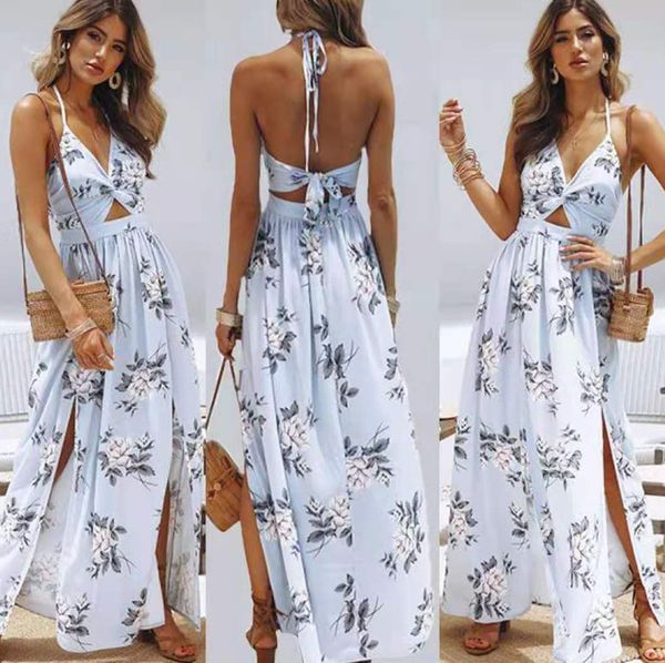 womens summer boho maxi long dress evening party beach chain dresses sundress floral halter dress summer 7, Black;gray
womens summer boho maxi long dress evening party beach chain dresses sundress floral halter dress summer 7, Black;gray