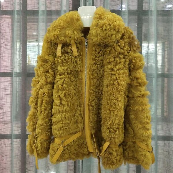 women's fur & faux fashion tuscany luxury wool coat winter women 2021 genuine leather jacket real sheep thick warm clothing festival, Black
women's fur & faux fashion tuscany luxury wool coat winter women 2021 genuine leather jacket real sheep thick warm clothing festival, Black
