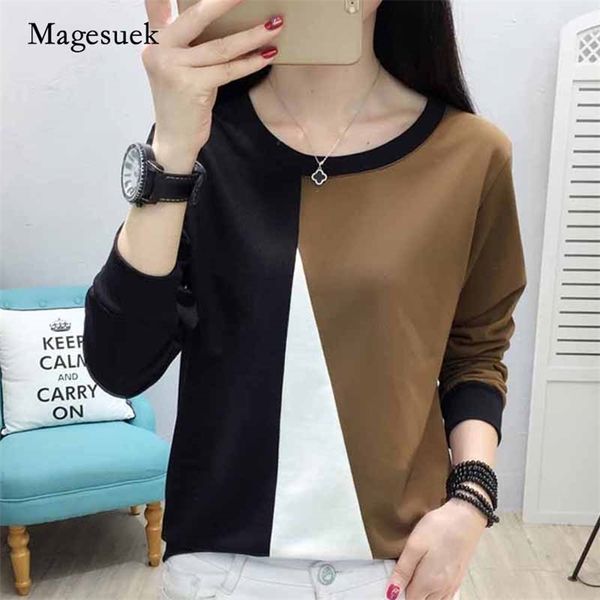 long sleeve autumn patchwork o-neck plus size pullover t-shirt women fashion blusa feminina 1006 40 210518, White
long sleeve autumn patchwork o-neck plus size pullover t-shirt women fashion blusa feminina 1006 40 210518, White