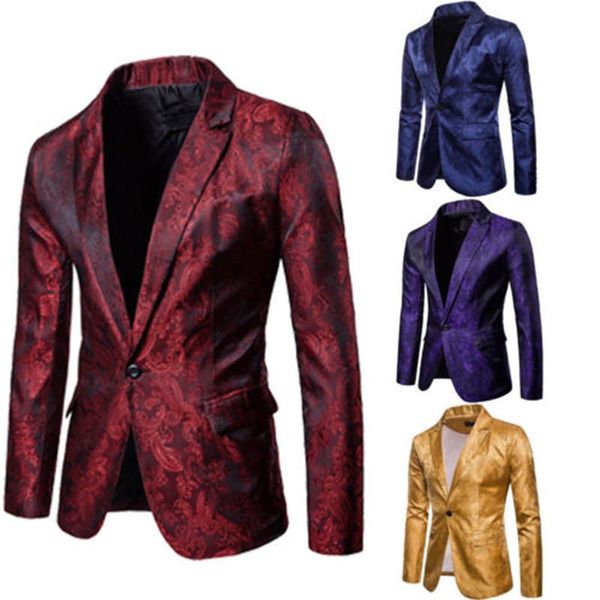 men's suits & blazers stylish casual slim fit formal one button suit blazer coat jacket gold red purple navy blue m-3xl, White;black
men's suits & blazers stylish casual slim fit formal one button suit blazer coat jacket gold red purple navy blue m-3xl, White;black