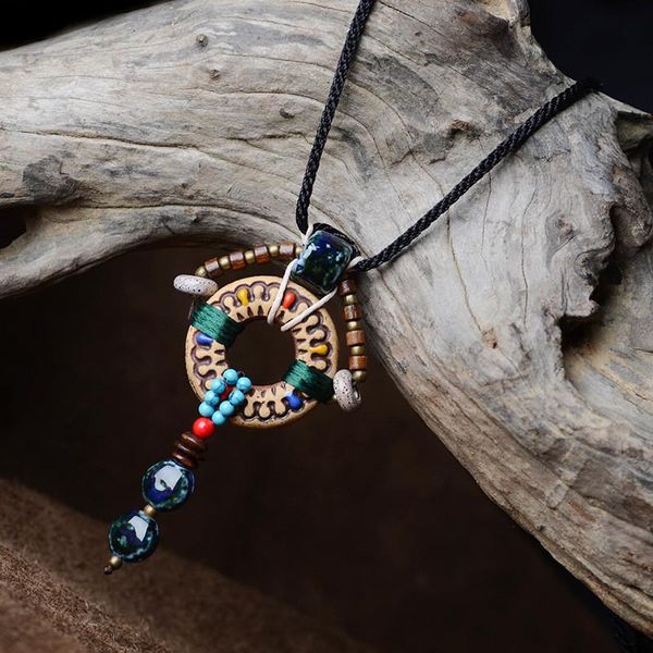 necklace for women diy painted ceramics ethnic style jewelry round pendant sweater chain necklaces accessories gift xl103, Silver
necklace for women diy painted ceramics ethnic style jewelry round pendant sweater chain necklaces accessories gift xl103, Silver