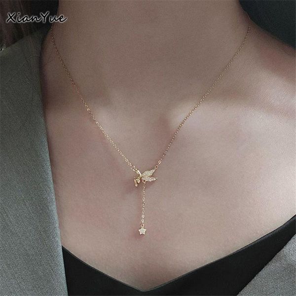 pendant necklaces golden elf little angel necklace for women 2021 fashion jewelry korean elegant accessories rhinestore gifts, Silver
pendant necklaces golden elf little angel necklace for women 2021 fashion jewelry korean elegant accessories rhinestore gifts, Silver