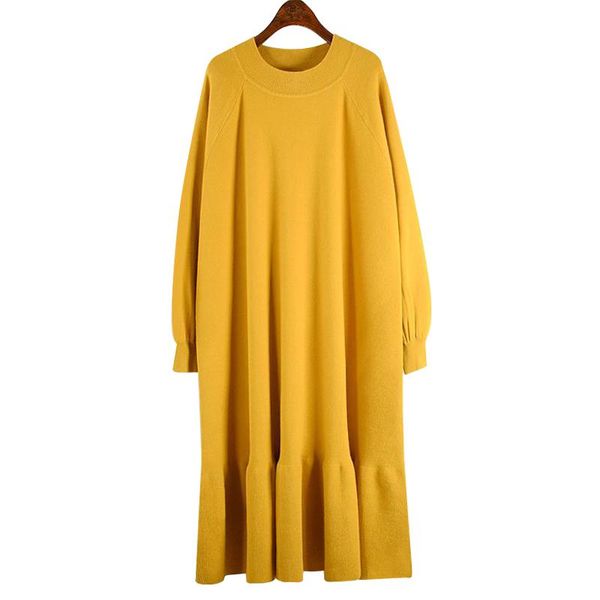 casual dresses ewq medium length knitting dress for women loose yellow o-neck large bottom long sleeve winter knee-length 2021 gd173, Black;gray
casual dresses ewq medium length knitting dress for women loose yellow o-neck large bottom long sleeve winter knee-length 2021 gd173, Black;gray
