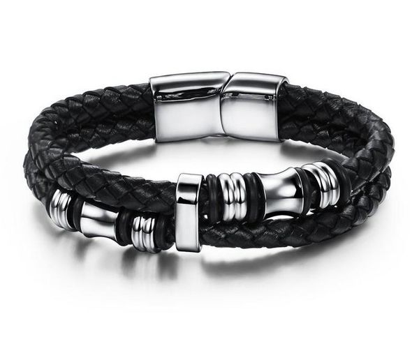 titanium steel hand-knit leather men's bracelet fashion men's bracelet jewelry retro creative boutique accessories 3-ph911, Golden;silver
titanium steel hand-knit leather men's bracelet fashion men's bracelet jewelry retro creative boutique accessories 3-ph911, Golden;silver