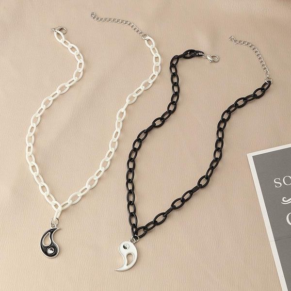 chains street cool tai chi gossip necklace arrival couples removable round pendants necklaces jewelry for womens and mens, Silver
chains street cool tai chi gossip necklace arrival couples removable round pendants necklaces jewelry for womens and mens, Silver