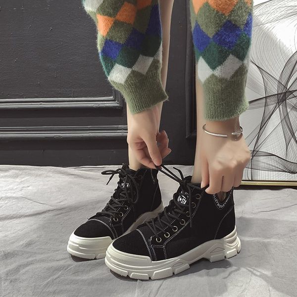 boots fall ankle boots woman lace shoes up to thick winter shredded cloth plus size platform soles x658, Black
boots fall ankle boots woman lace shoes up to thick winter shredded cloth plus size platform soles x658, Black