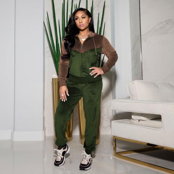 women's two piece pants go out wear contrat color tracksuit velvet sport suit long sleeve hooded jacket + workout trouser loungewear, White
women's two piece pants go out wear contrat color tracksuit velvet sport suit long sleeve hooded jacket + workout trouser loungewear, White